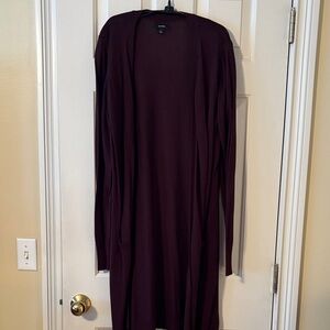 Alfani Rich Merlot duster sweater
